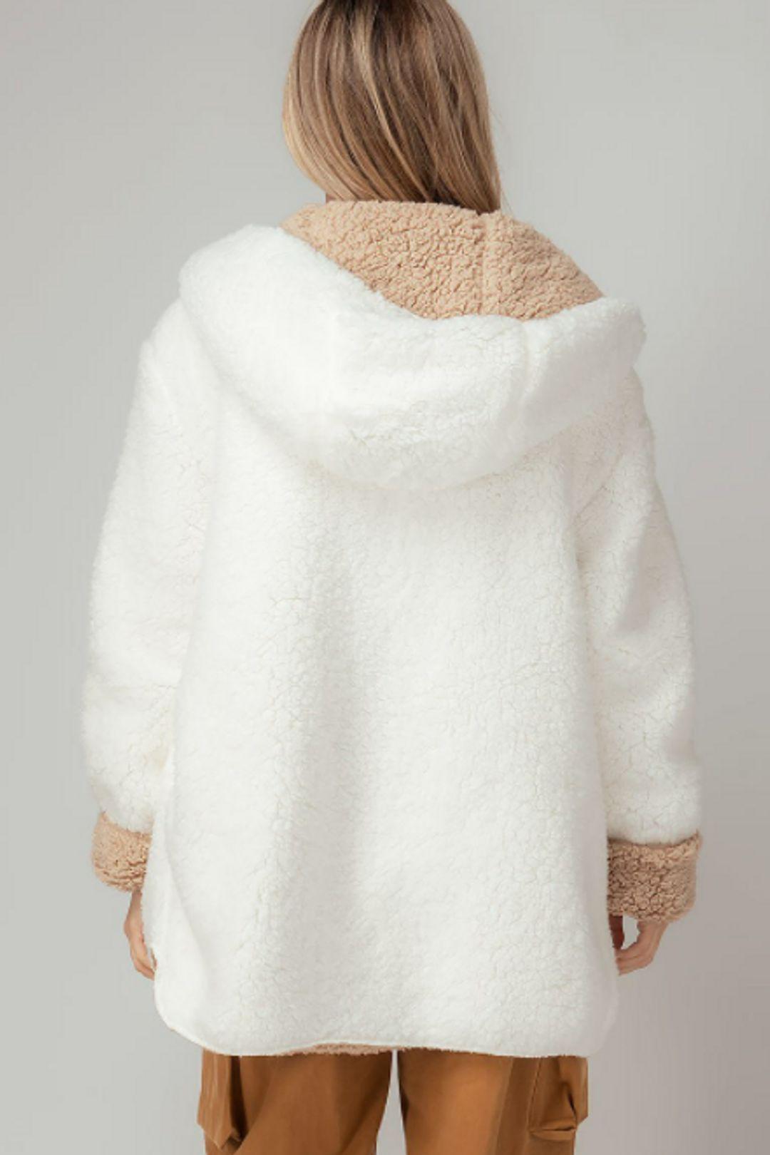HOODED SHERPA JACKET