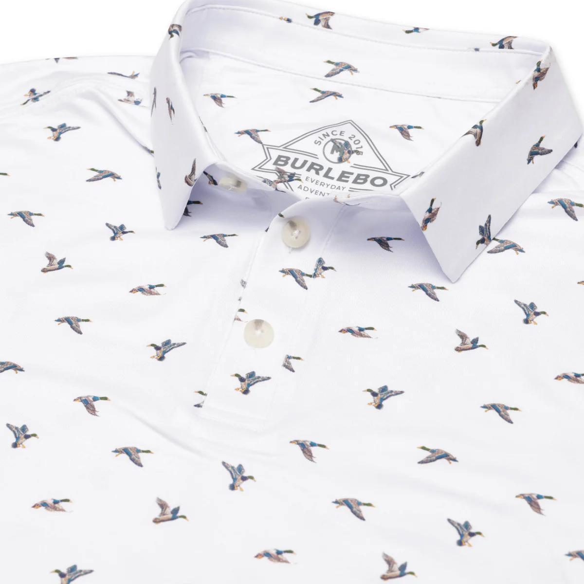 BURLEBO Performance Polo - Flying Ducks
