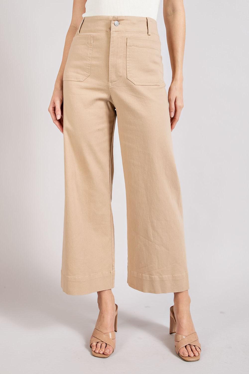ee:some Soft Washed Wide Leg Pants