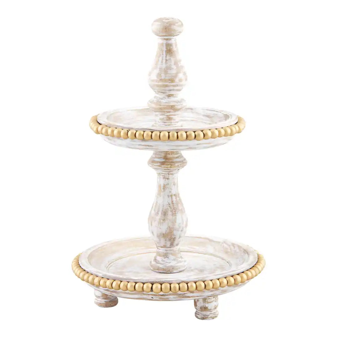 Mini Beaded Tiered Tray