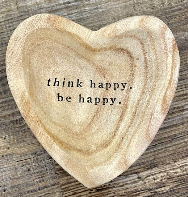 Wood Hearts with Message