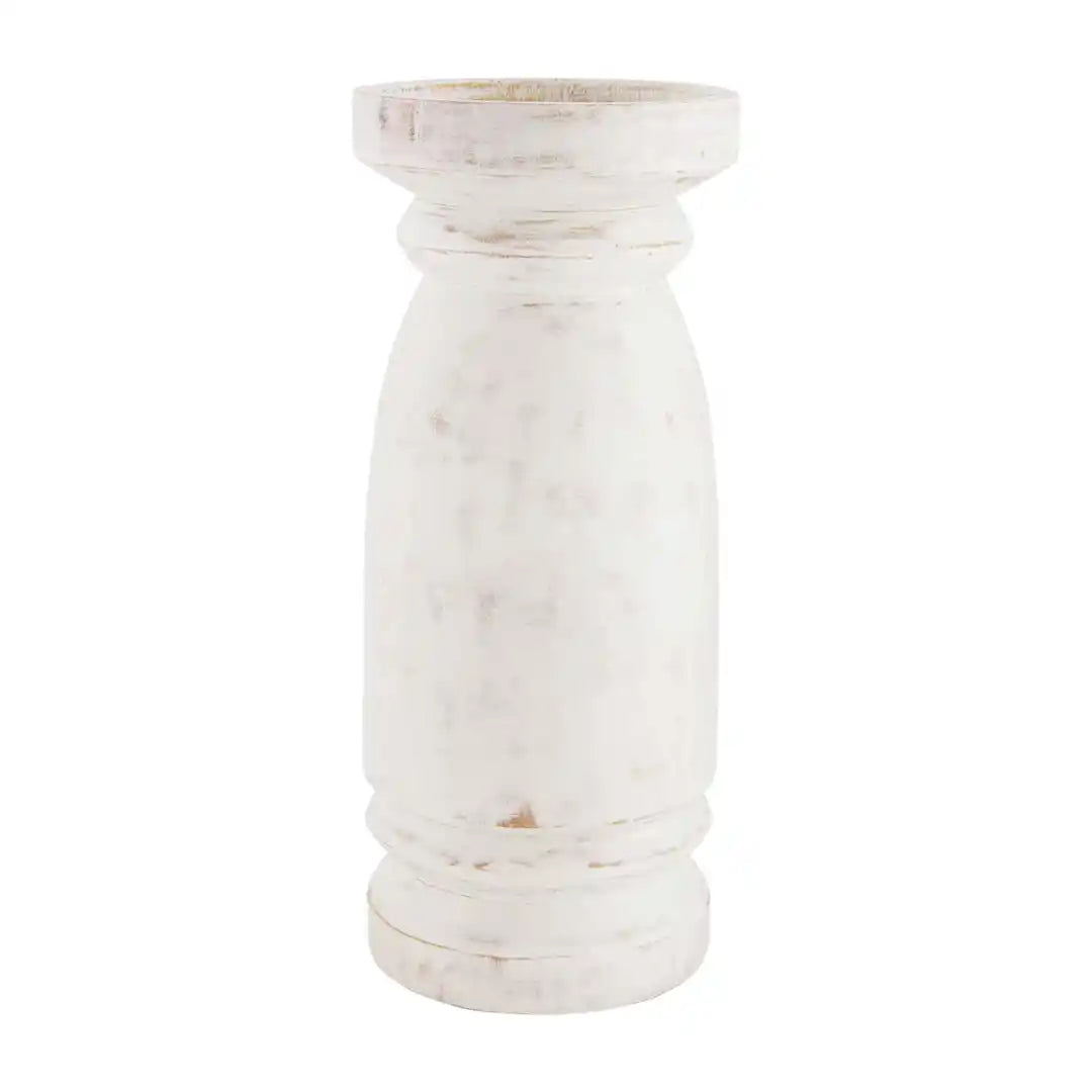 White Washed Candleholders