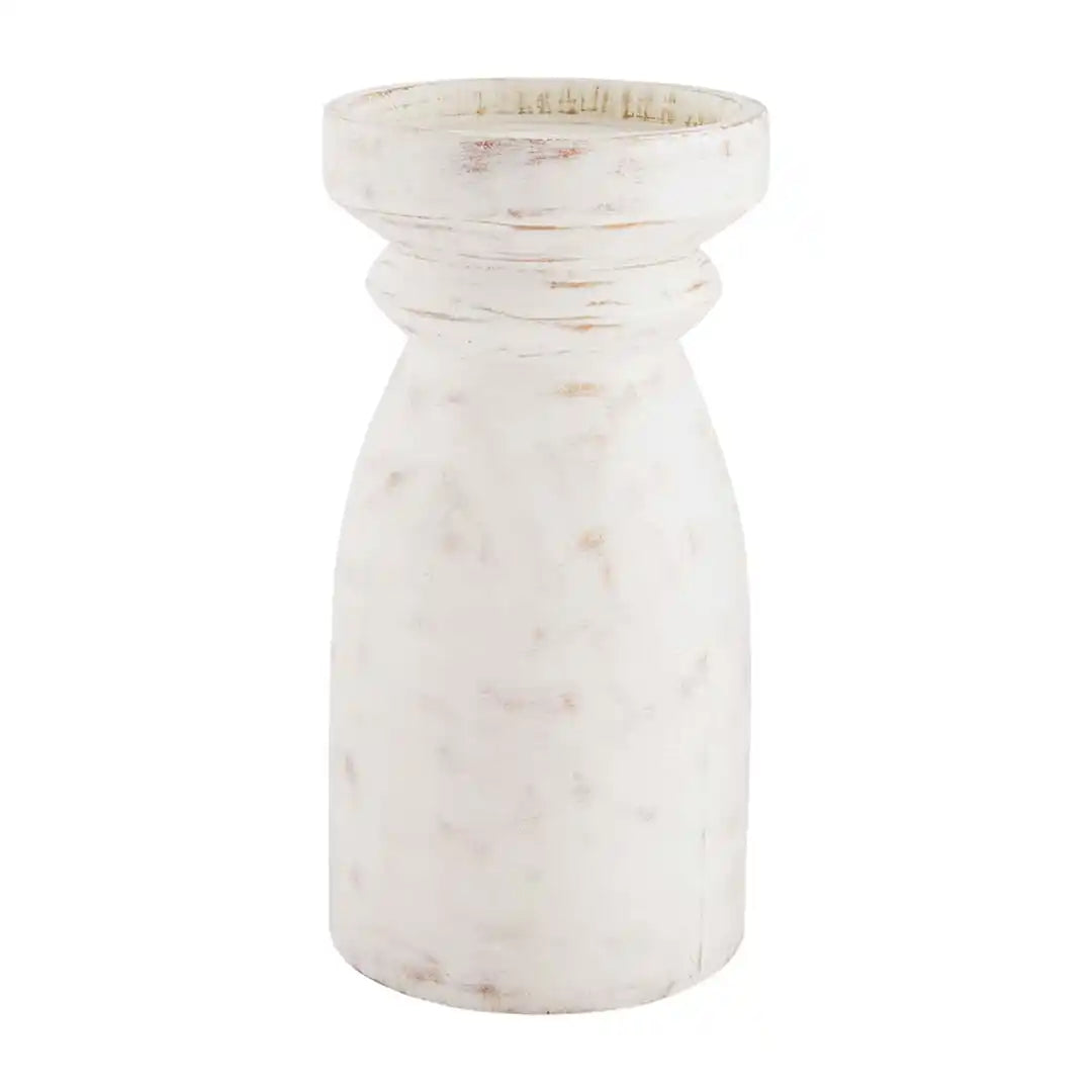White Washed Candleholders