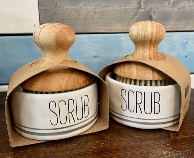 Scrub Brush with Holder