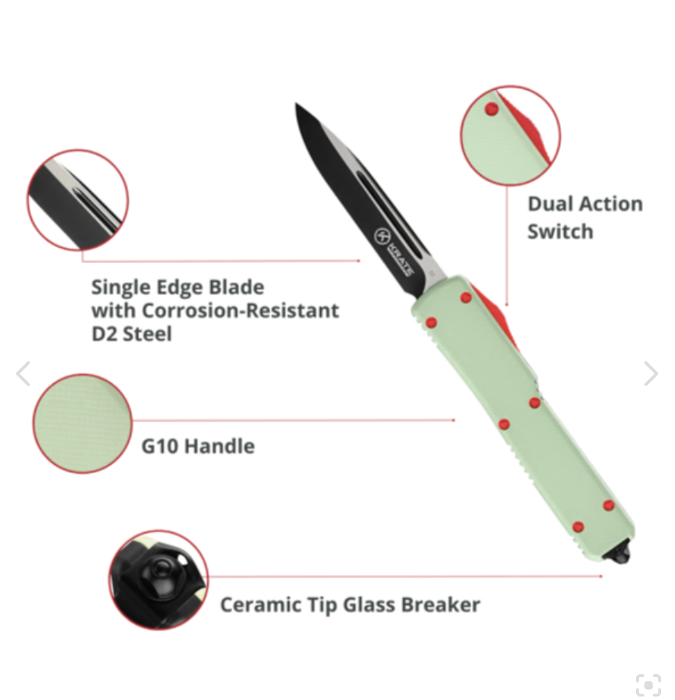 KRATE Jade G10 OTF Knife