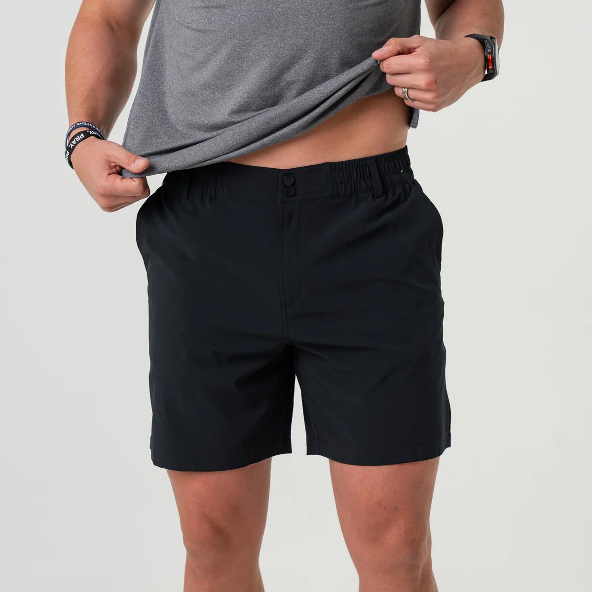 BURLEBO 5.5" Everyday Short - Matte Black - Retro Duck Camo Pocket