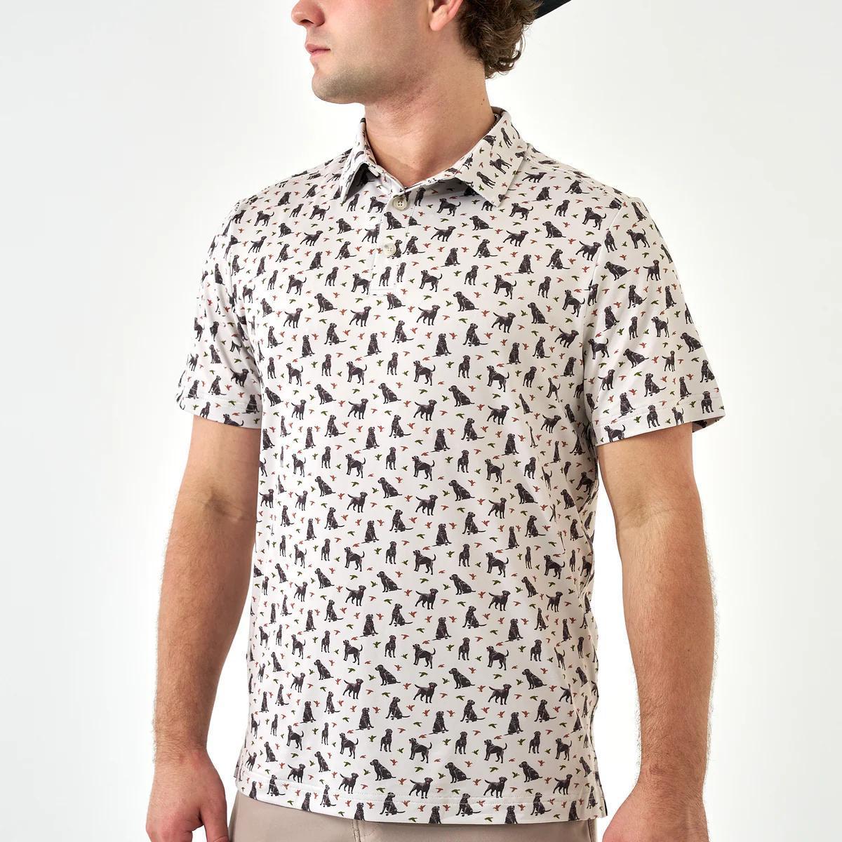 BURLEBO - Performance Polo - Ducks And Dogs