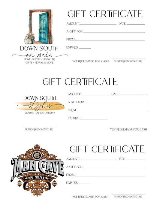 Gift Certificates