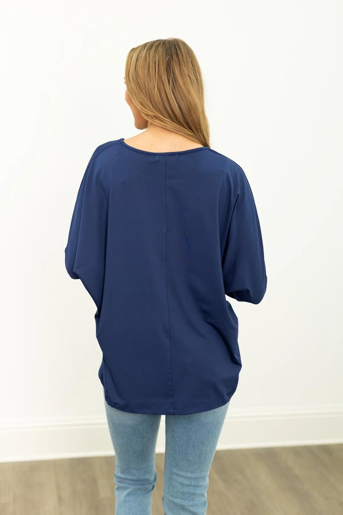 G&E Long-sleeve Crewneck, Navy