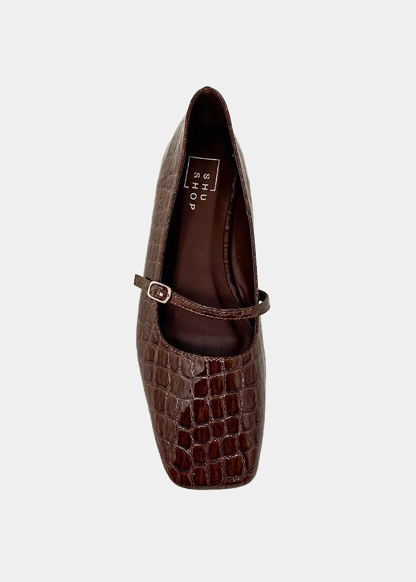 ShuShop Adele Brown Croco