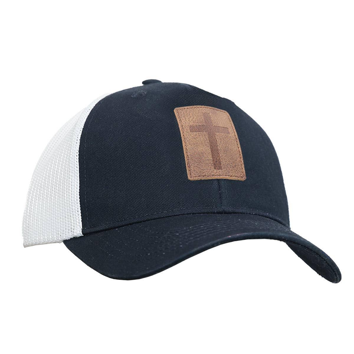 Kerusso Leather Cross Mens Cap