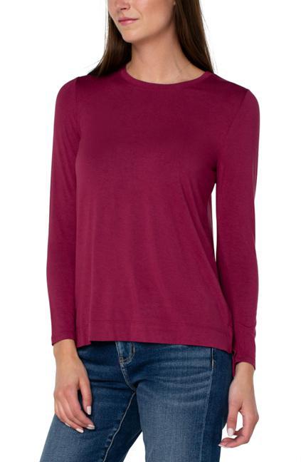 LONG SLEEVE SCOOP NECK TEE