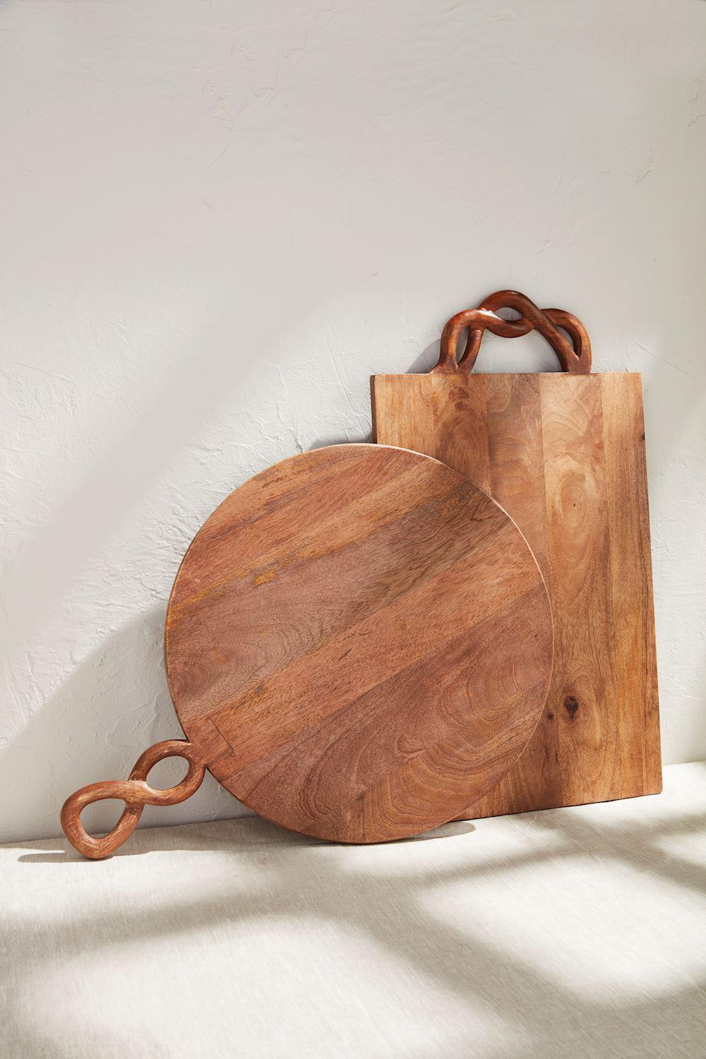 Large Twisted Handle Round Board