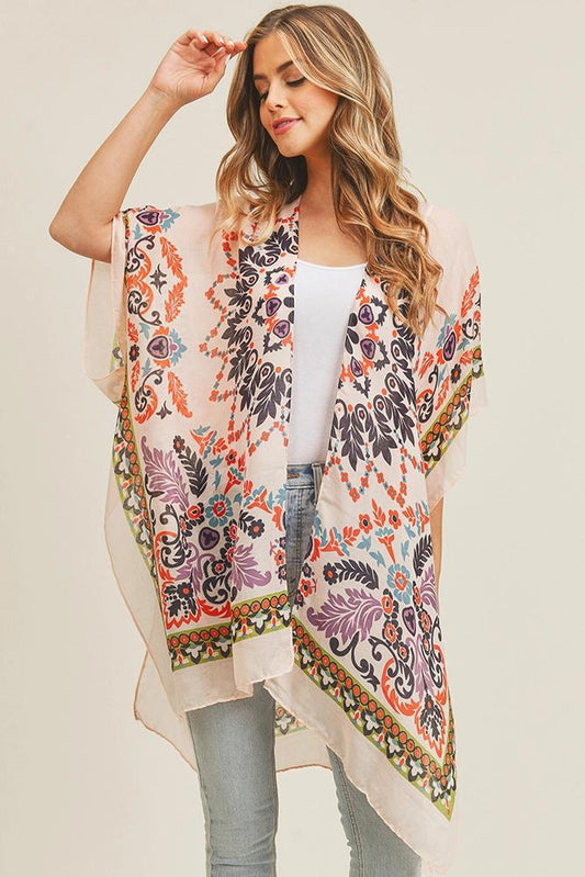 Bohemian Print Summer Kimono