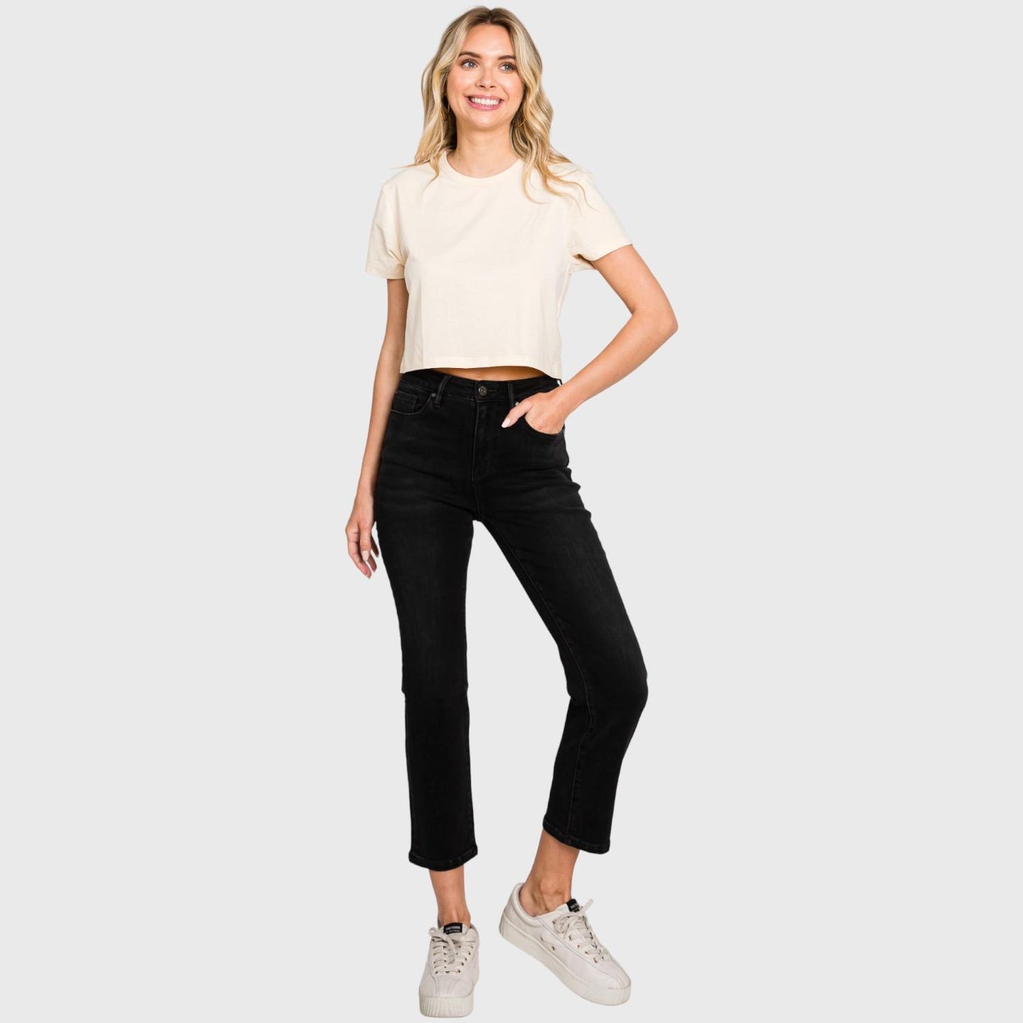 Petra 153 High Rise Stretch Slim Straight Jeans