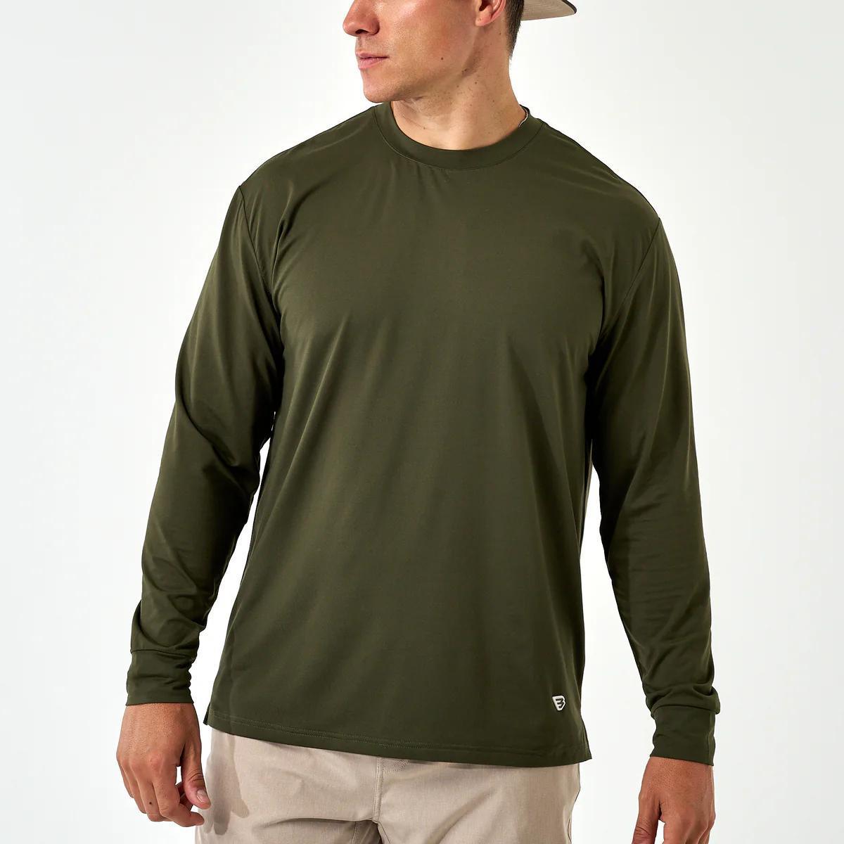 BURLEBO Long Sleeve Go To Tee - Mallard Green