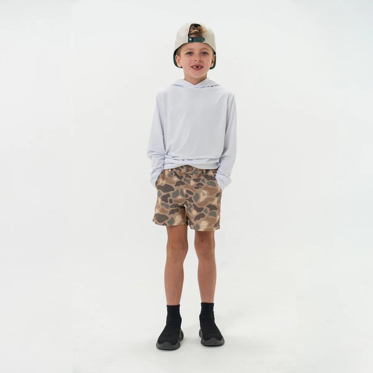 Burlebo - Youth Everyday Short - Pintail Camo - Brown Pocket