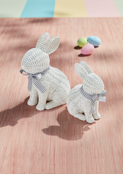 Wicker Resin Bunny