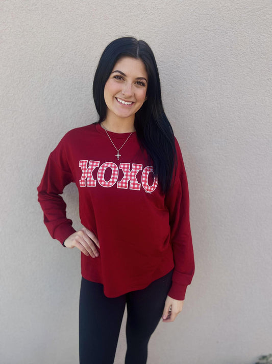 G&E XOXO LIGHT WEIGHT SWEATSHIRT