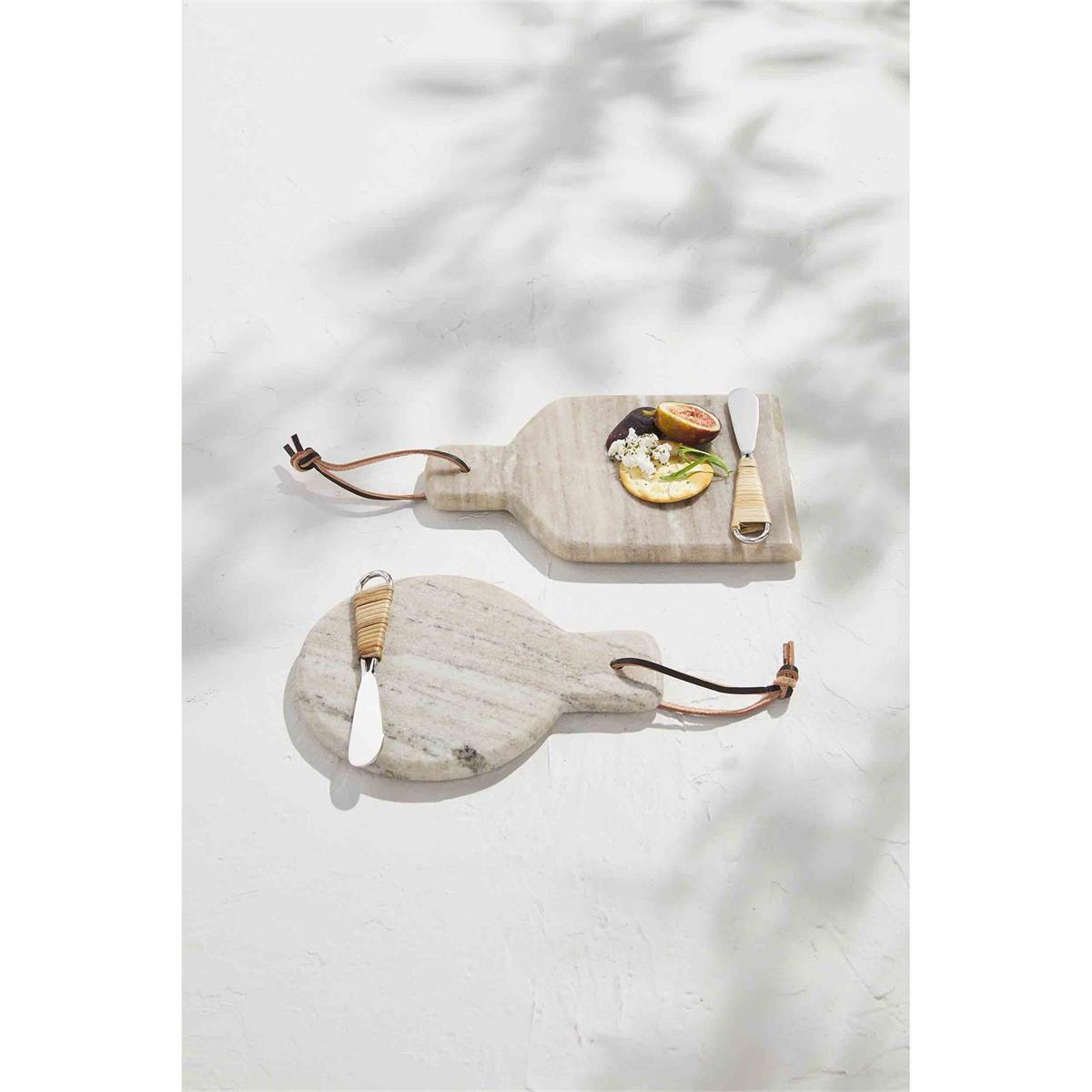 Circle Beige Marble Board Set
