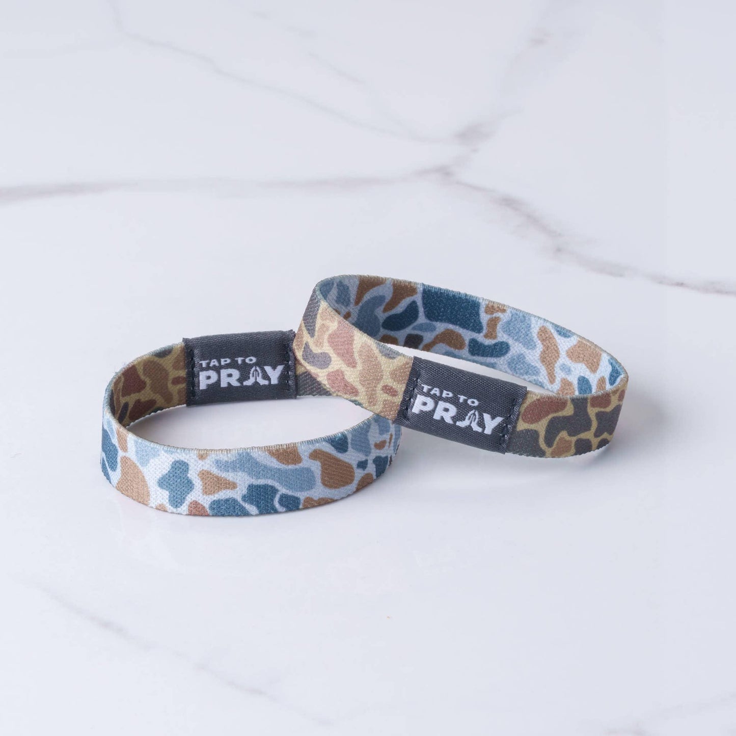 Tap To Pray™ Wristbands - River Rock Camo Sahara and Copper