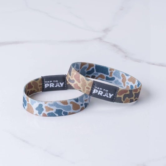 Tap To Pray™ Wristbands - River Rock Camo Sahara and Copper