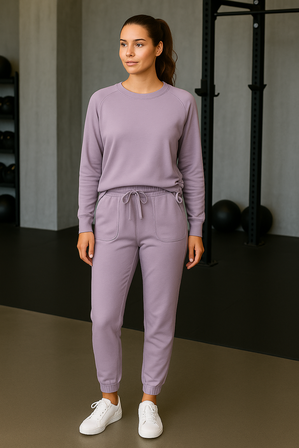 Silky Soft Ruched Side Top + Pull On Jogger Set