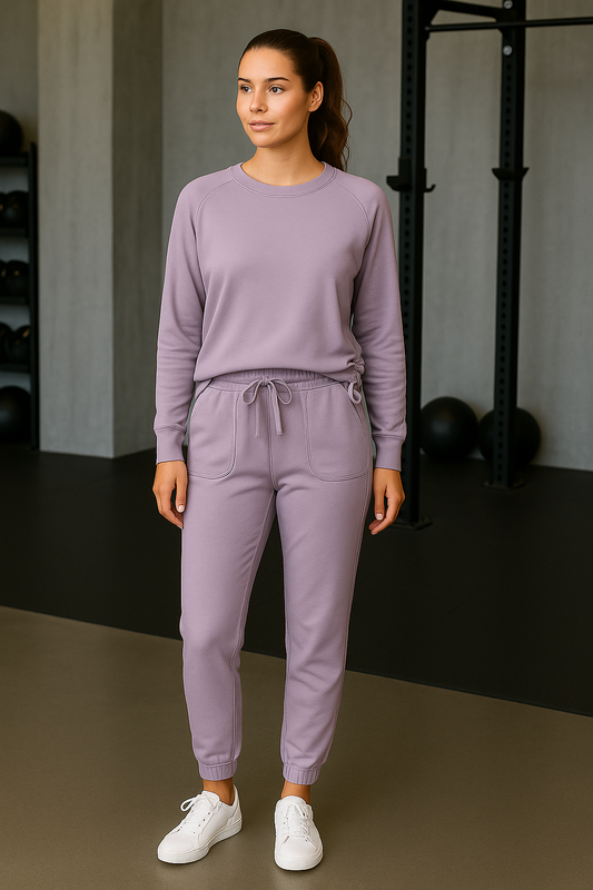 Silky Soft Ruched Side Top + Pull On Jogger Set