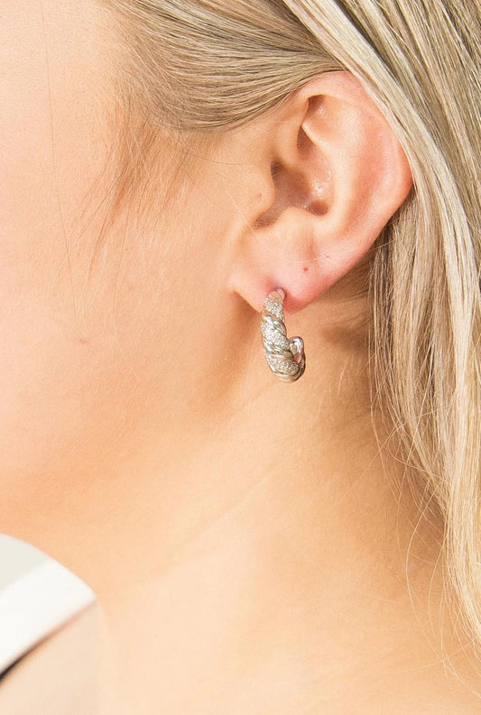 G&E Crew Hoops Silver