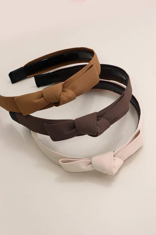 CLASSIC BOW KNOTTED HEADBAND HAIR BAND