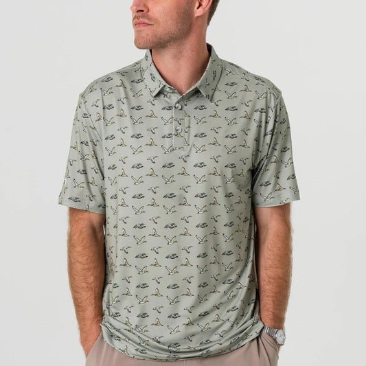 BURLEBO Performance Polo - Flying Ducks