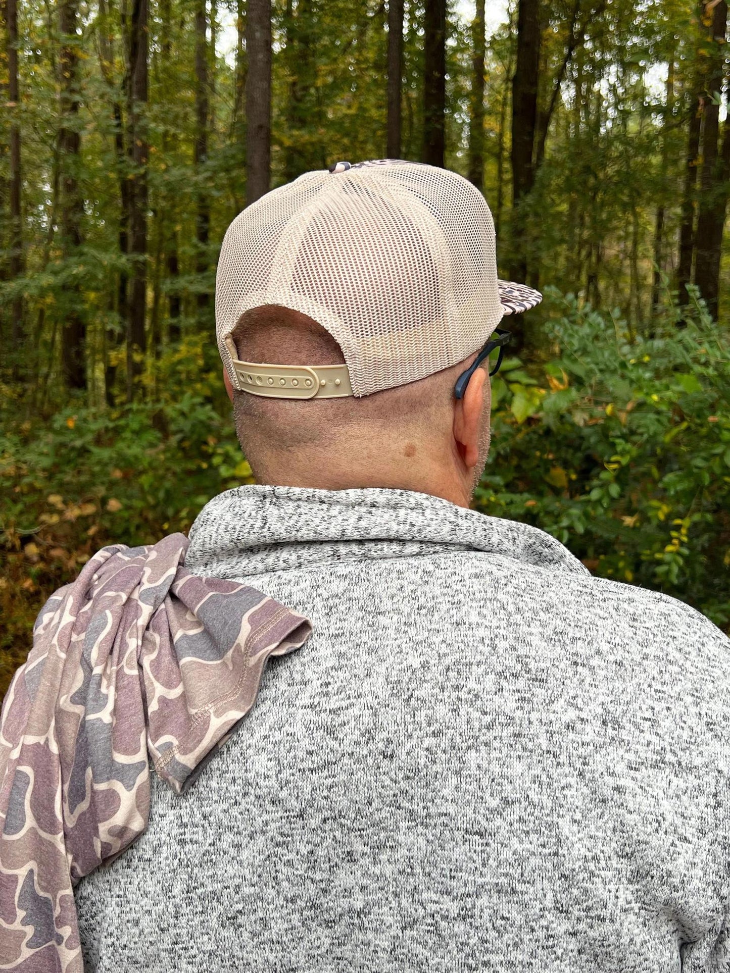Southern Folly Duck Camo 7 Panel Patch Hat
