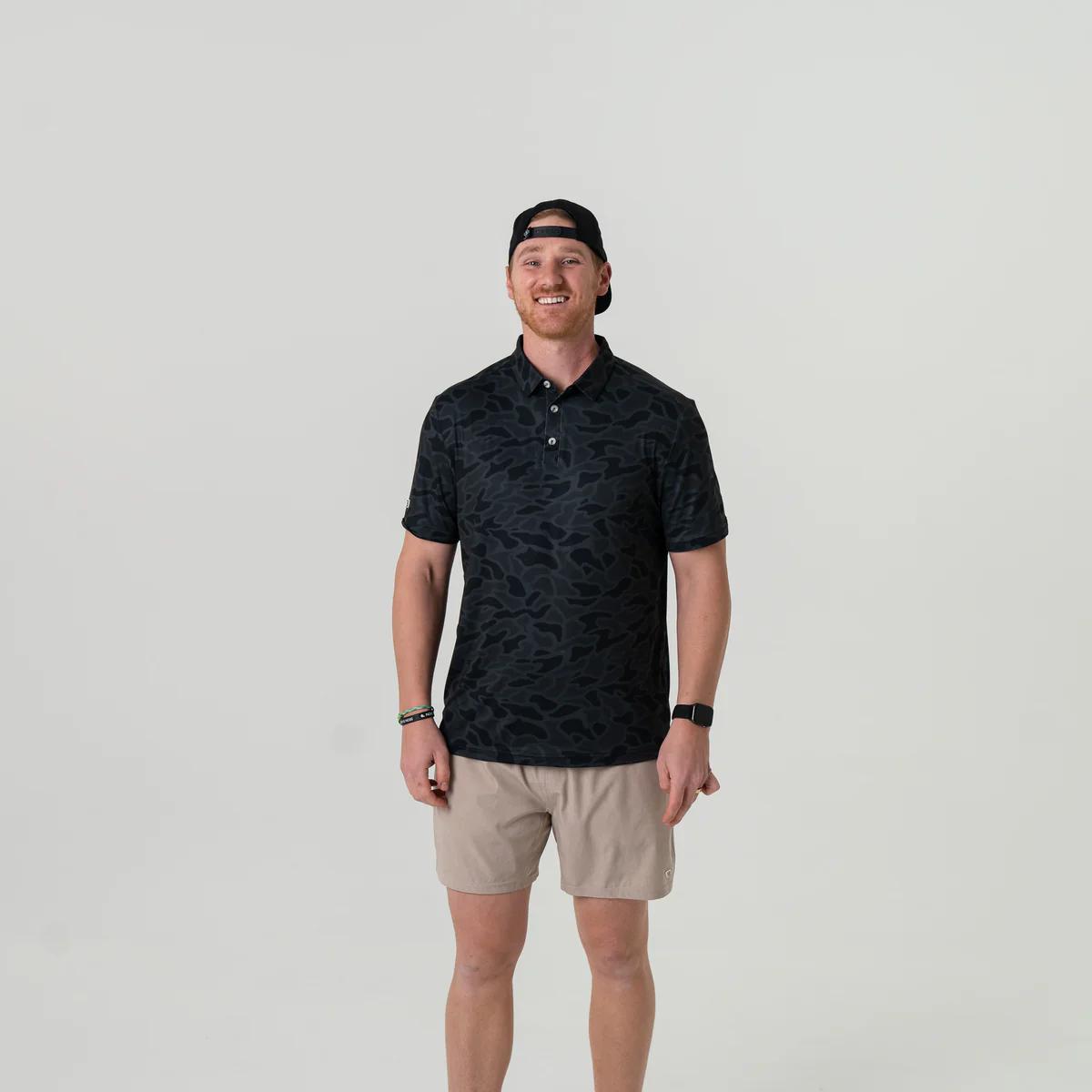 Burlebo - Performance Polo - Black Camo