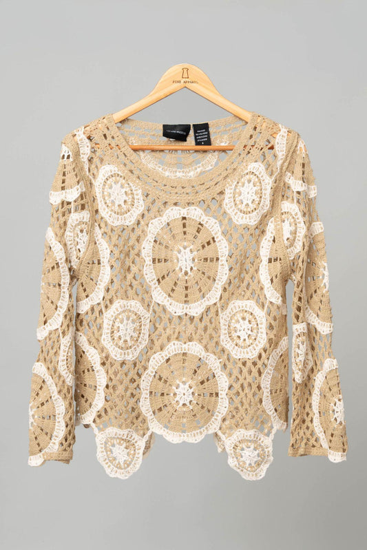 Crochet Jewel Neck Top
