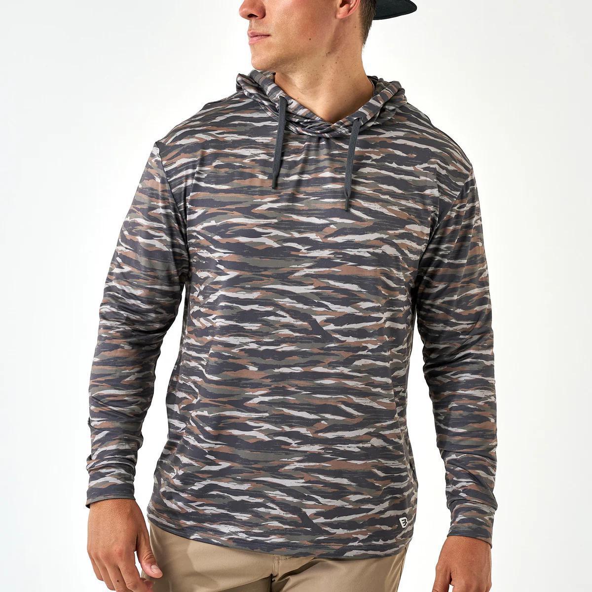 Burlebo Performance Hoodie Tiger Camo - Wetland