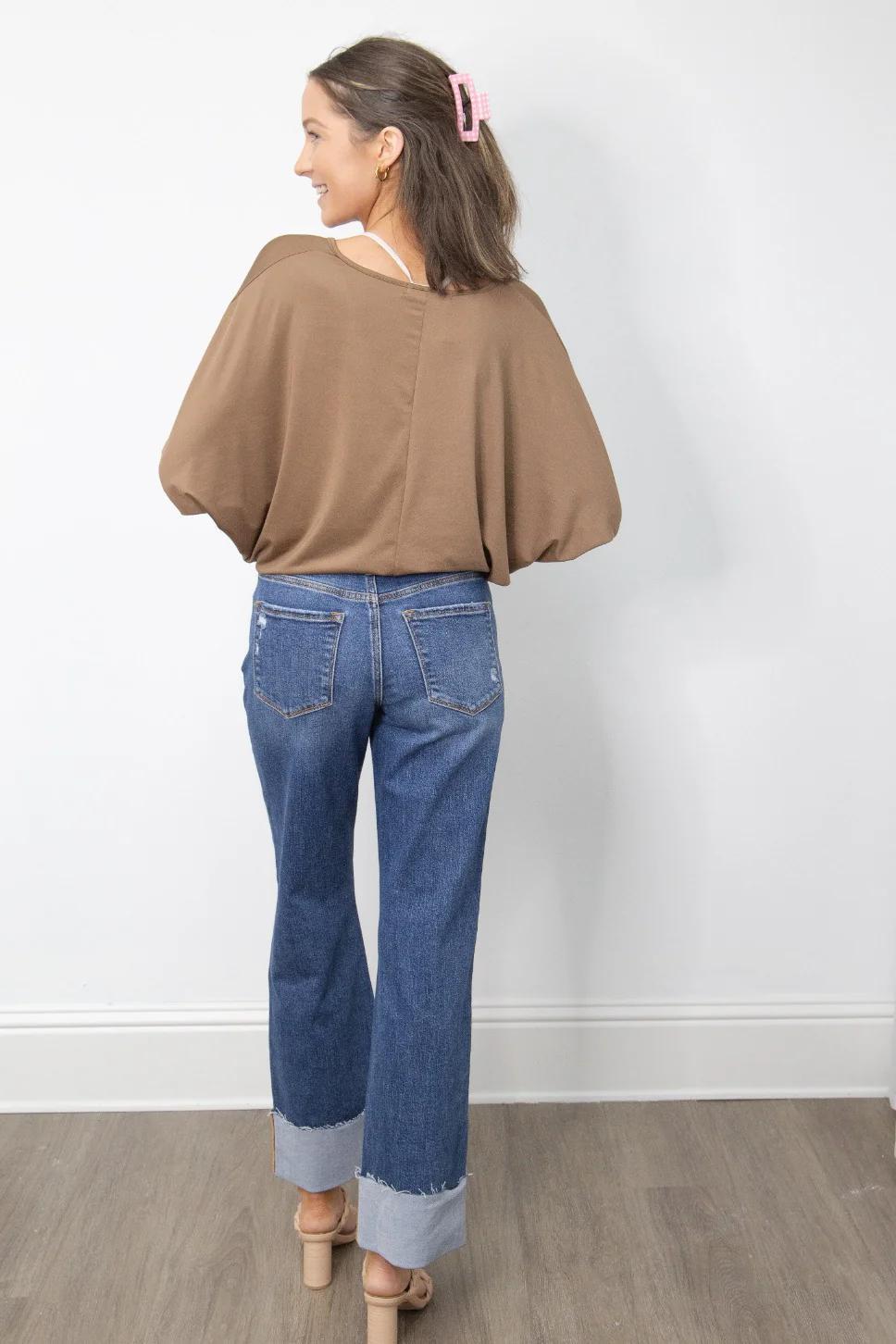G&E Straight-Leg Jeans, Mid-Wash