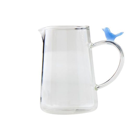 Blue Bird Glass Figurine Bud Vase