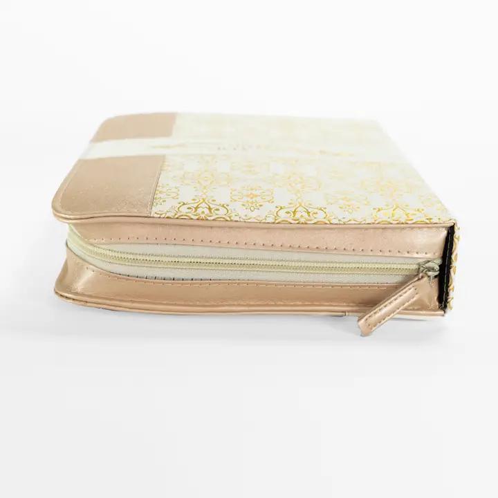Divine Details: Bible Cover Cream and Gold Amazing You
