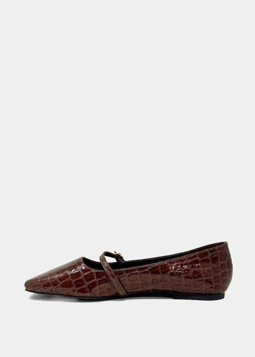 ShuShop Adele Brown Croco