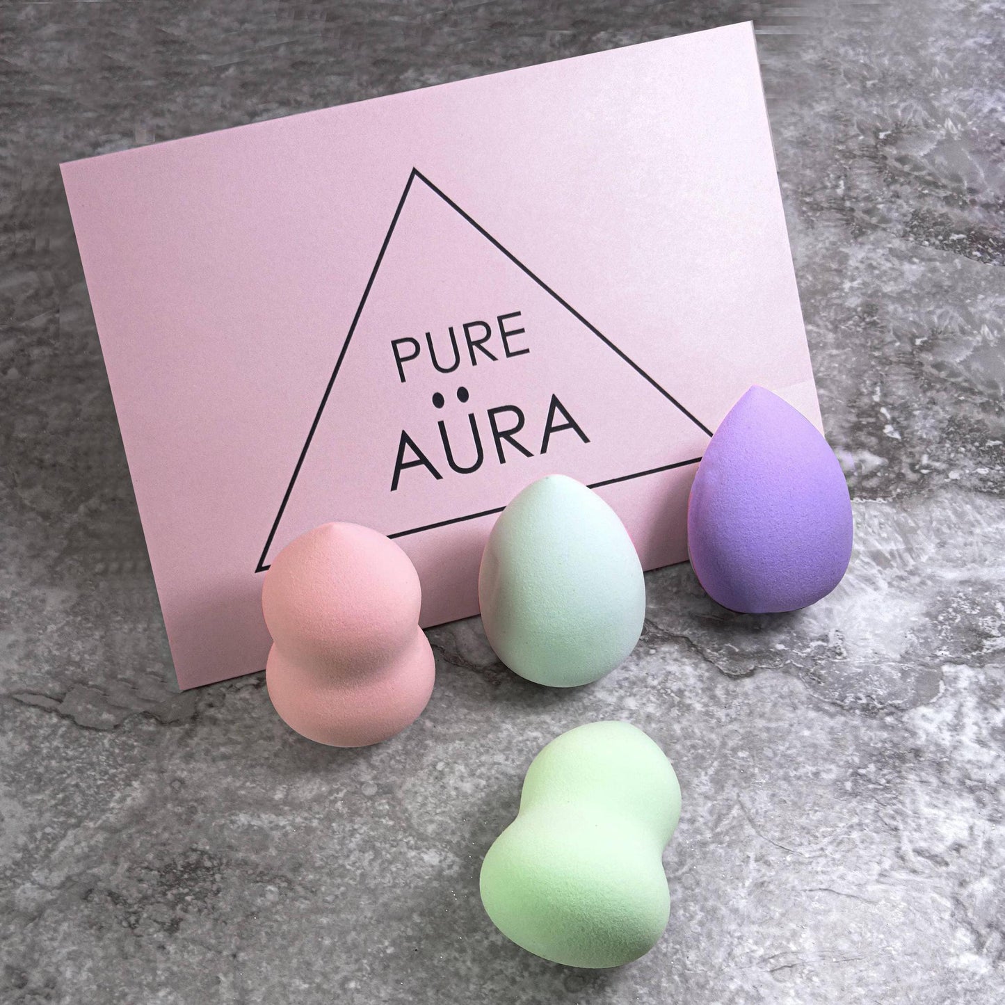 LARGE 4 PIECE COSMETIC MAKEUP SPONGE SET