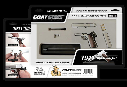 Goat Gun MINIATURE 1911 SILVER MODEL NICKNAMED 'DIME'