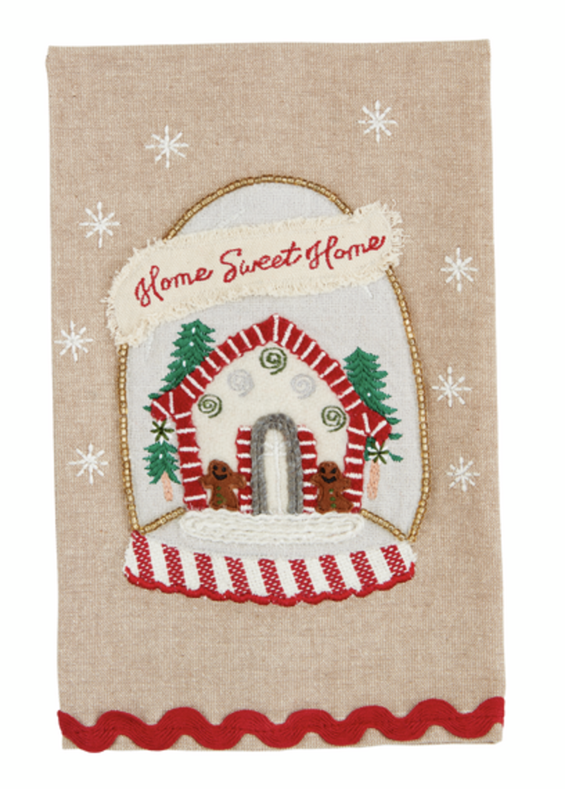 Home Sweet Home Scallop Hem Towel