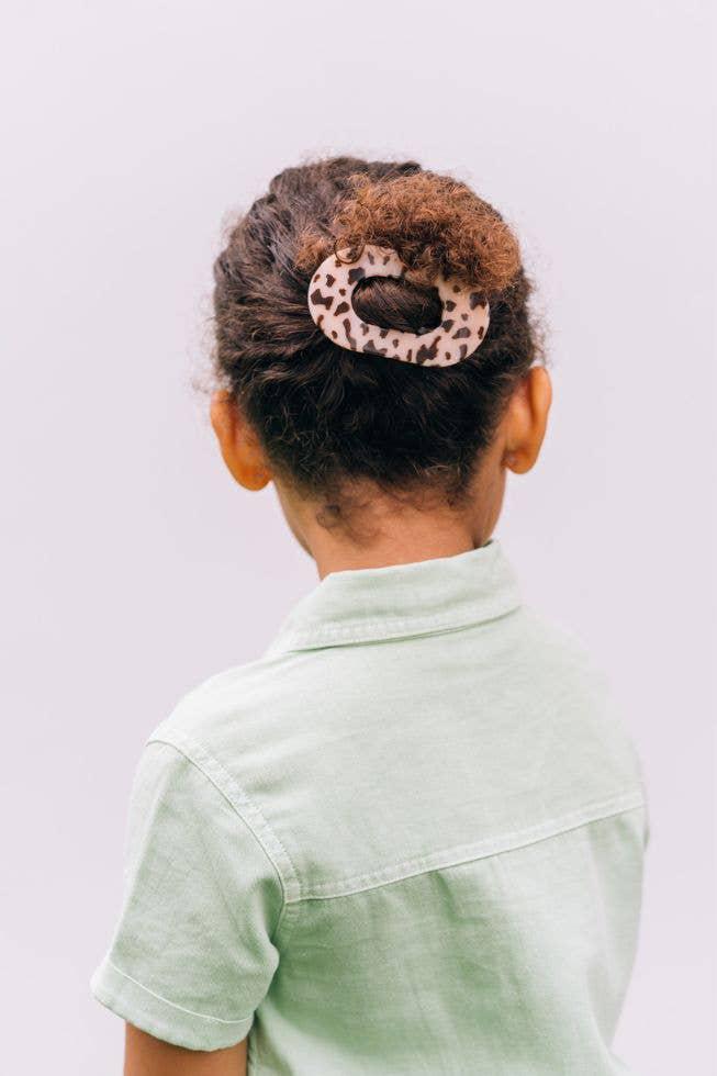 Teleties Round Flat Hair Clip | Small