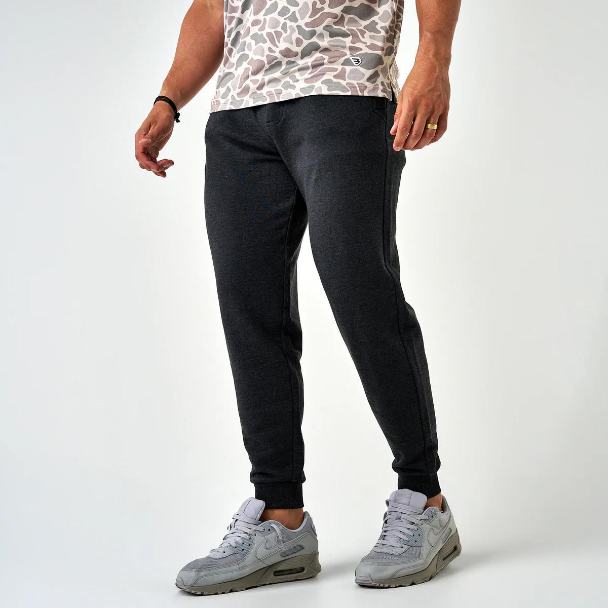 BURLEBO Fleece Jogger - Heather Black