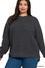 Zenana 2416XA Plus Hi-Low L/S Round Neck Waffle Sweater