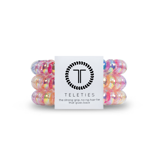 TELETIES Spiral Hair Coils | Large | Eat Glitter for Breakfast