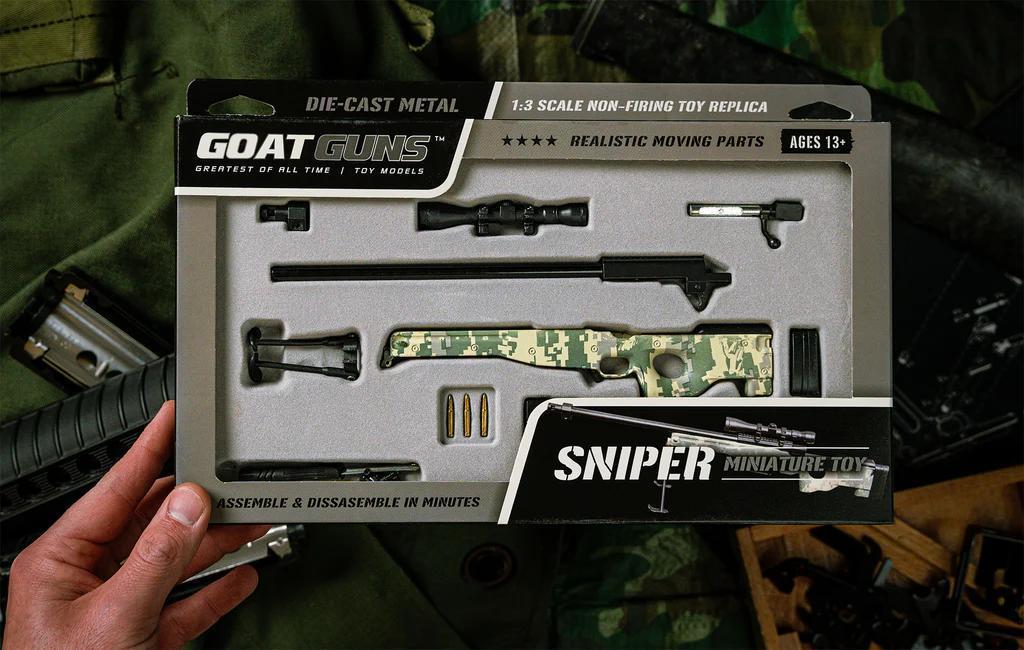 Goat Guns MINIATURE CAMOUFLAGE SNIPER MODEL