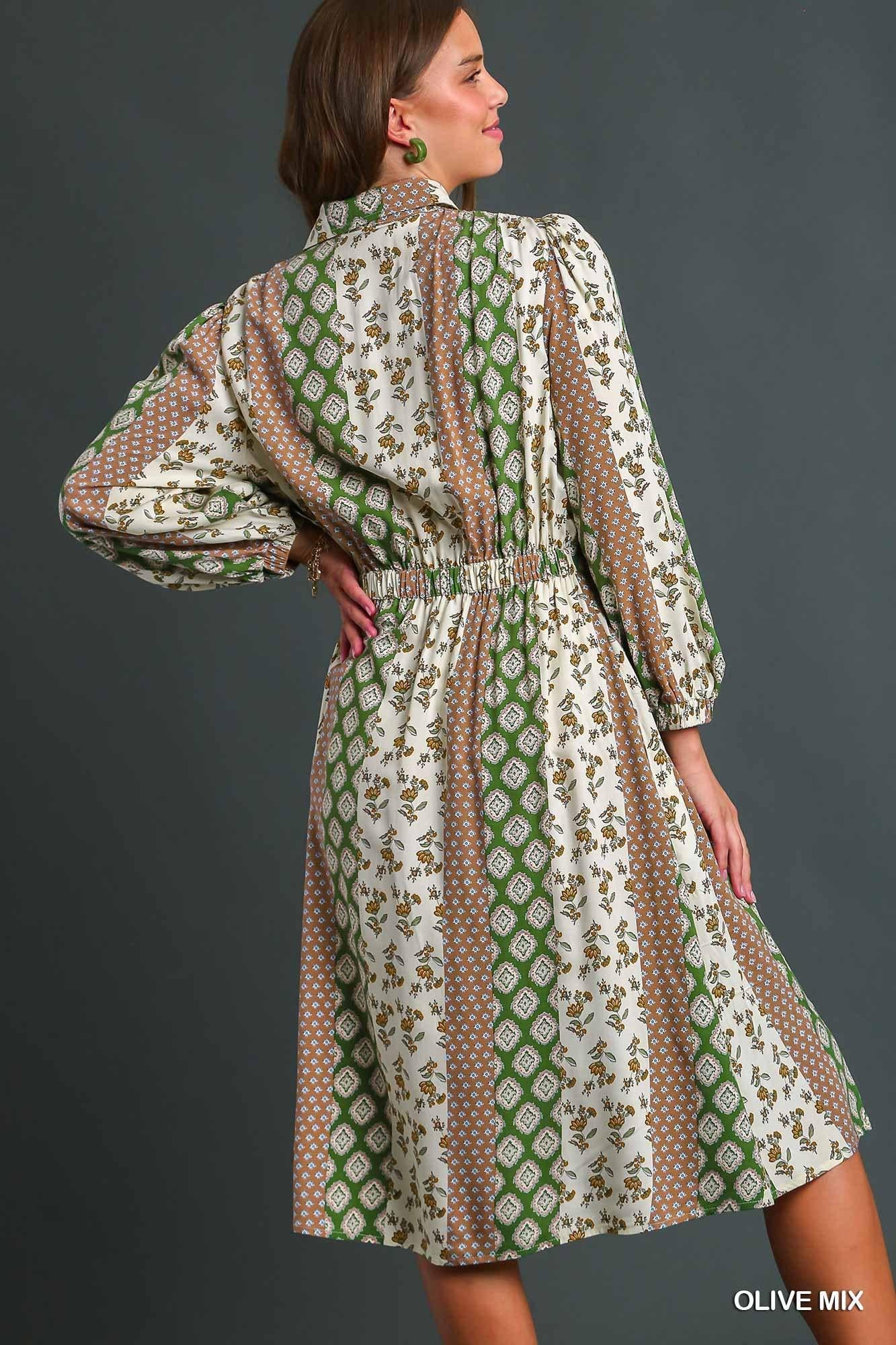 Front Tie Midi Dress