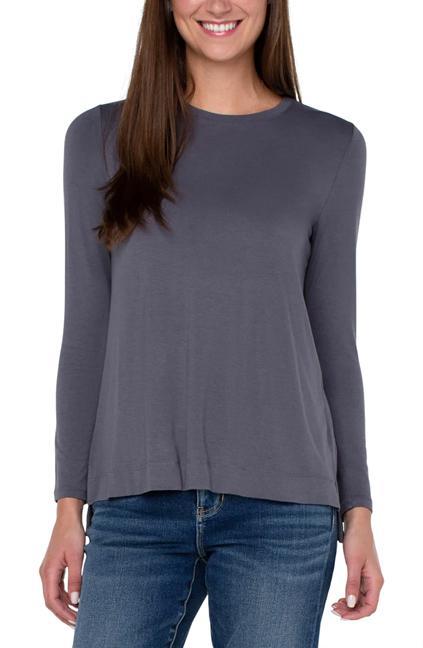 LONG SLEEVE SCOOP NECK TEE