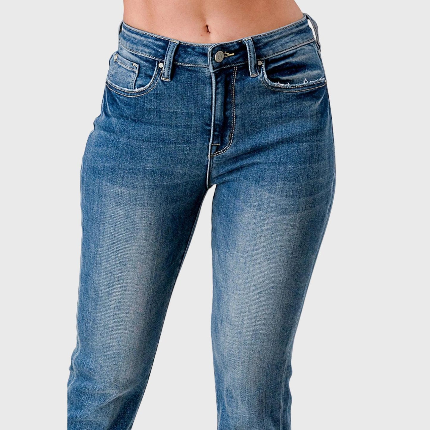 PETRA 153 High Rise Stretch Mom Jeans